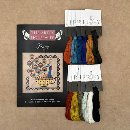 The Artsy Housewife - Fancy - Chart IH and/or Roxy Floss Conversion