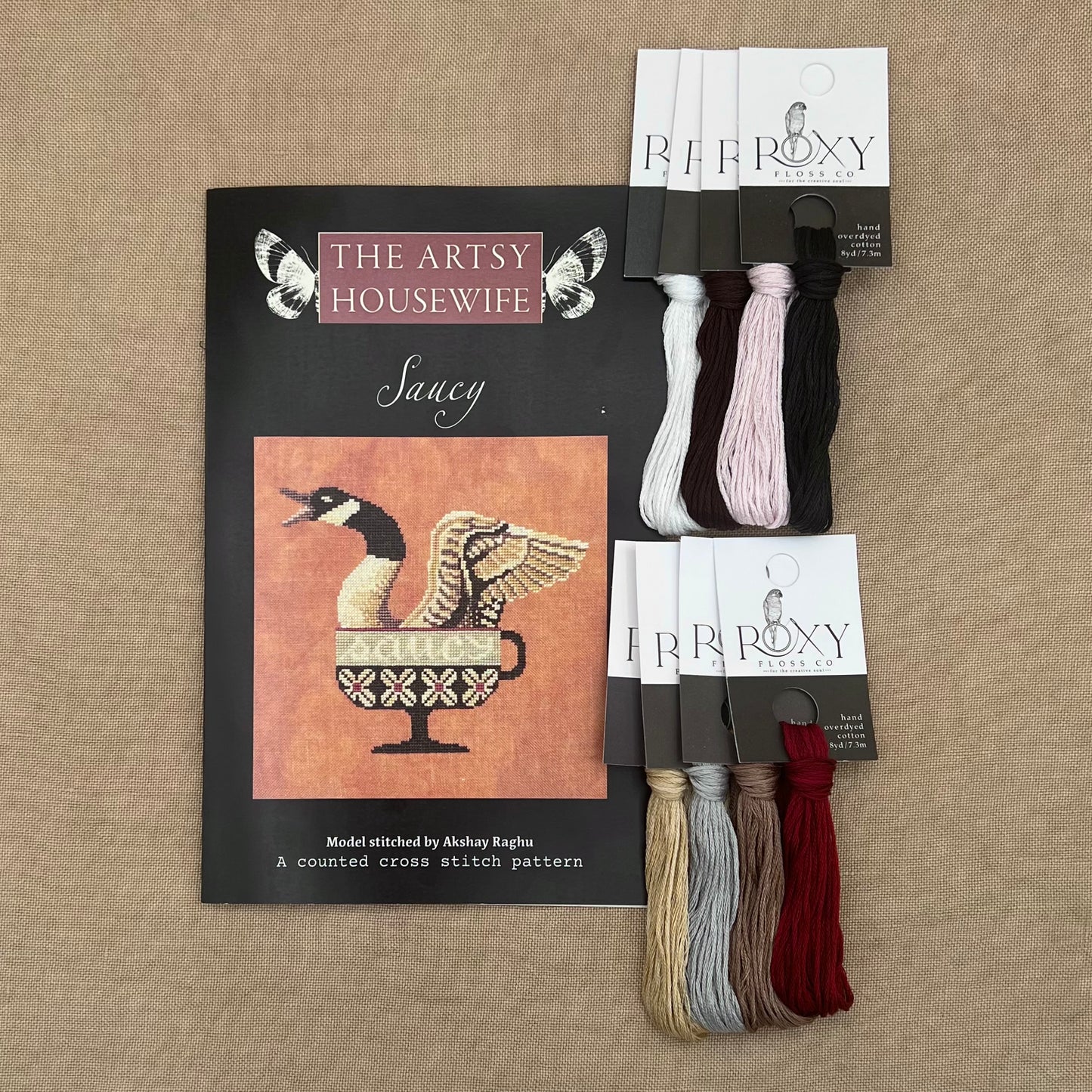 The Artsy Housewife - Saucy - Chart IH and/or Roxy Floss Conversion