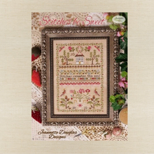 Jeannette Douglas Designs - Stitches Be Sweet - Booklet Chart and/or Roxy Floss Conversion