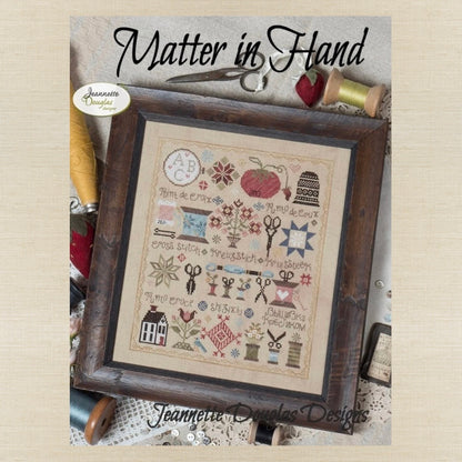 Jeannette Douglas Designs - Matter in Hand - Booklet Chart and/or Roxy Floss Conversion