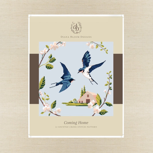 Diana Bloom Designs - Coming Home - Chart IH and/or Roxy Floss