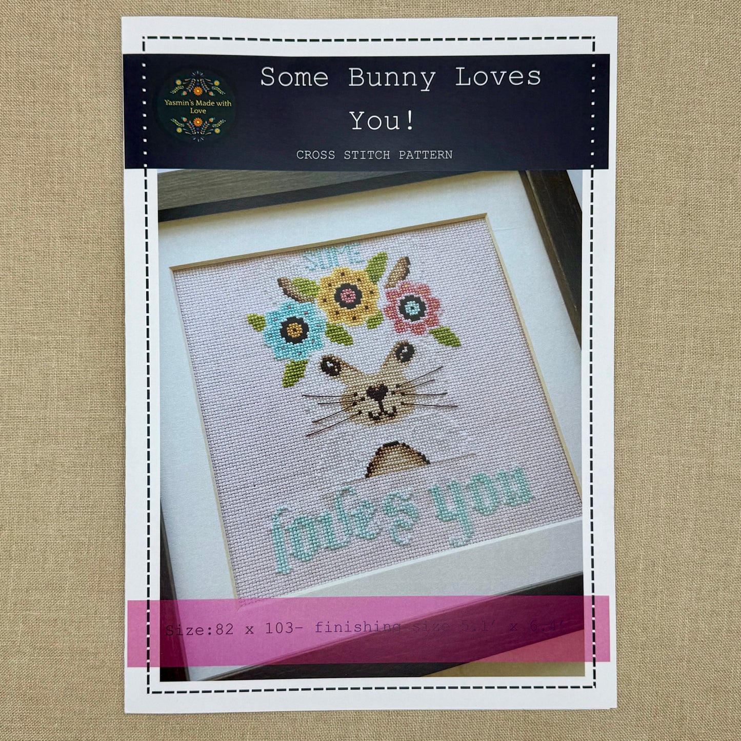Yasmin's Made with Love - Some Bunny Loves You! - Chart and/or Roxy Floss Pack
