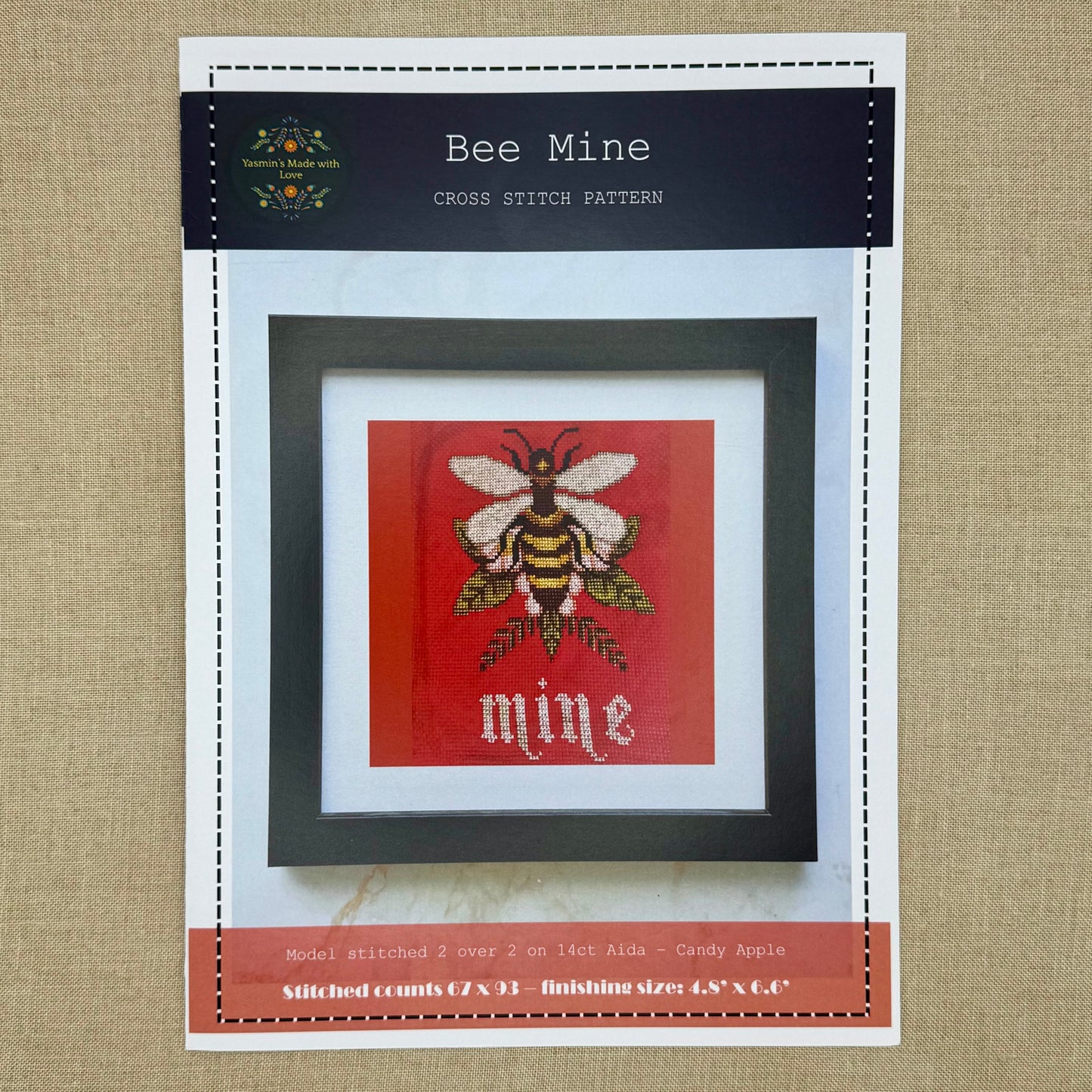 Yasmin's Made with Love - Bee Mine - Chart and/or Roxy Floss Pack