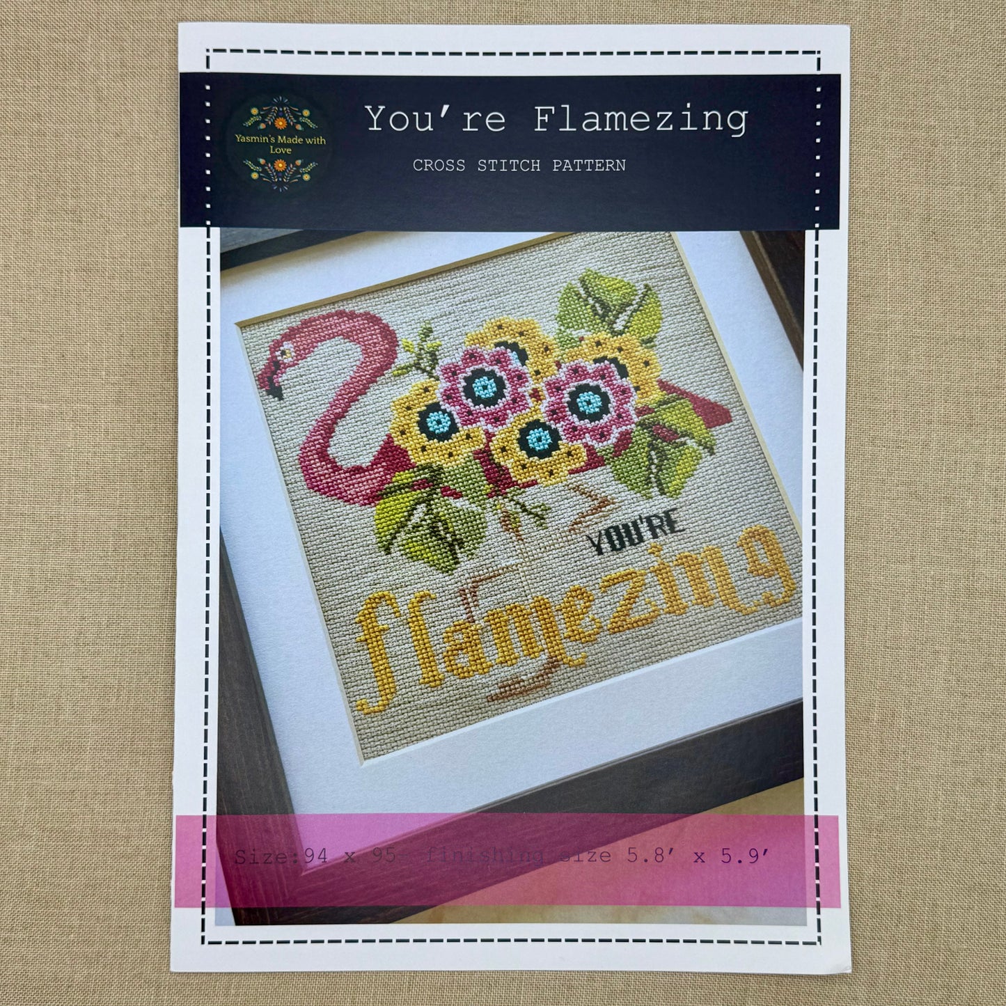 Yasmin's Made with Love - You're Flamezing - Chart and/or Roxy Floss Pack