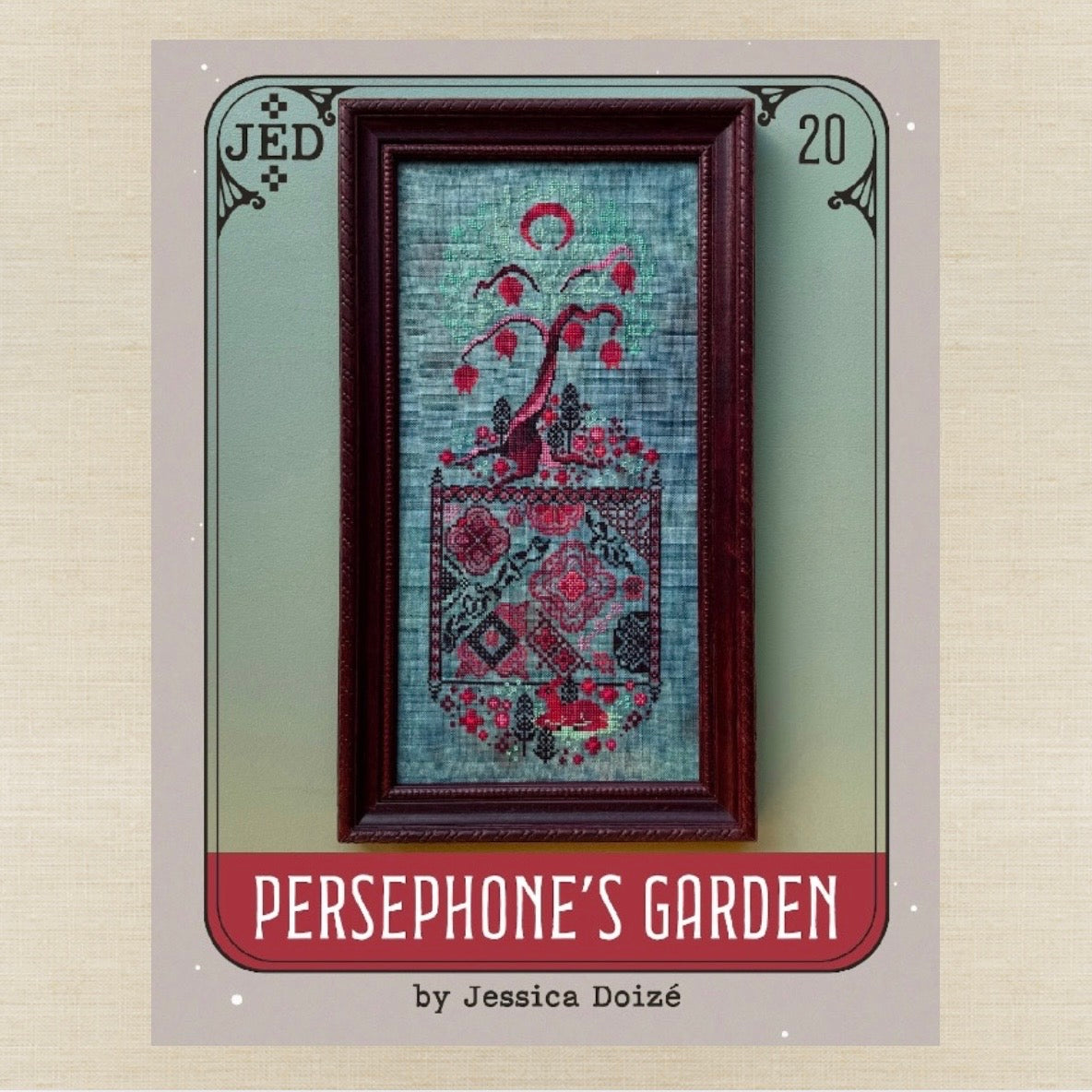 JEDxStitch - Persephone's Garden - Booklet Chart IH and/or Roxy Floss Co Floss