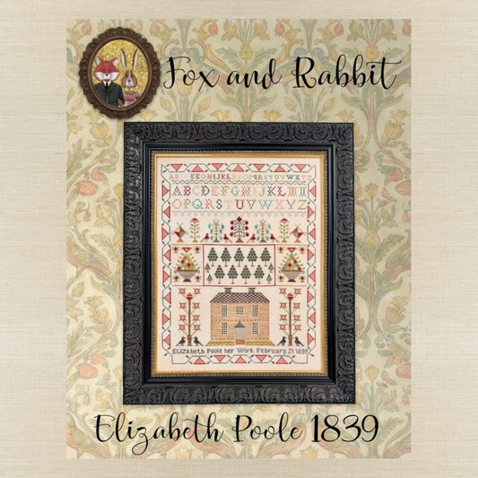Fox and Rabbit - Elizabeth Poole 1839 - Booklet Chart IH and/or Roxy Floss Conversion