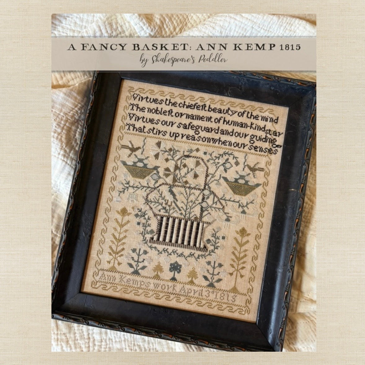 Shakespeare's Peddler - A Fancy Basket: Ann Kemp - Booklet Chart IH and/or Roxy Floss Conversion