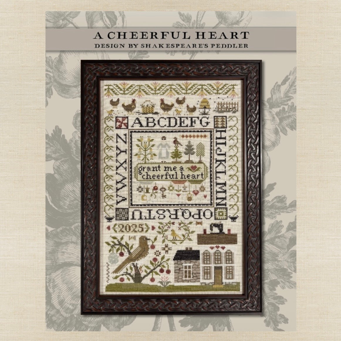 Shakespeare's Peddler - A Cheerful Heart - Booklet Chart IH and/or Roxy Floss Conversion