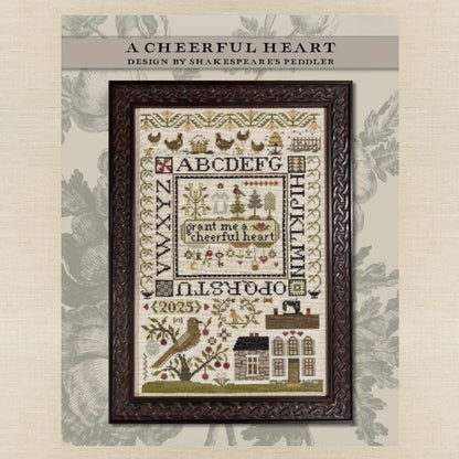 Shakespeare's Peddler - A Cheerful Heart - Booklet Chart IH and/or Roxy Floss Conversion