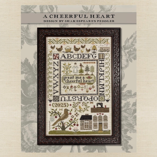 Shakespeare's Peddler - A Cheerful Heart - Booklet Chart IH and/or Roxy Floss Conversion