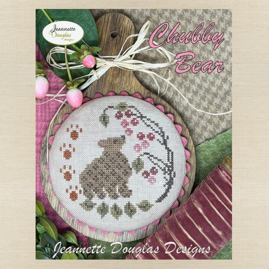 Jeannette Douglas Designs - Chubby Bear - Booklet Chart and/or Roxy Floss Conversion