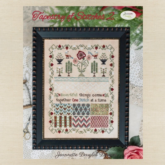 Jeannette Douglas Designs - Tapestry of Stitches 2 - Booklet Chart and/or Roxy Floss Conversion