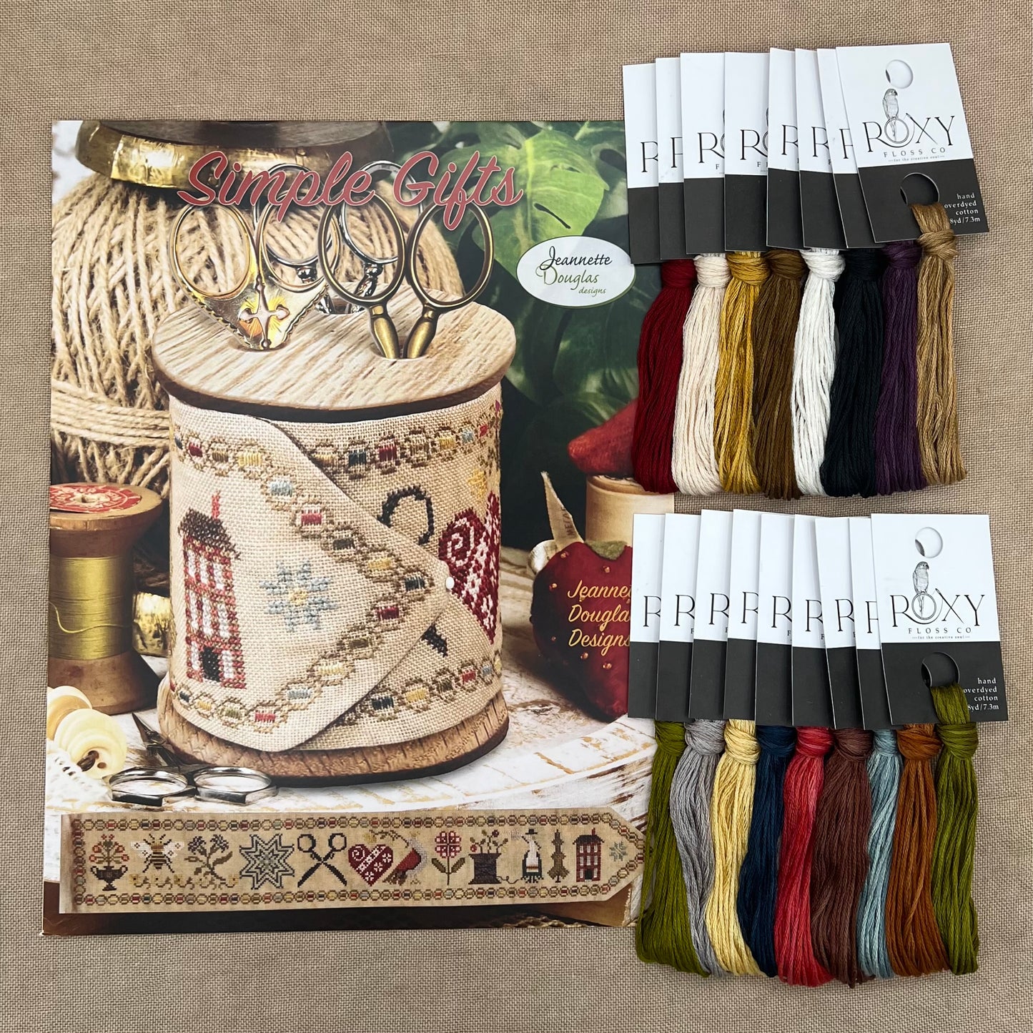 Jeannette Douglas Designs - Simple Gifts - Booklet Chart and/or Roxy Floss Conversion