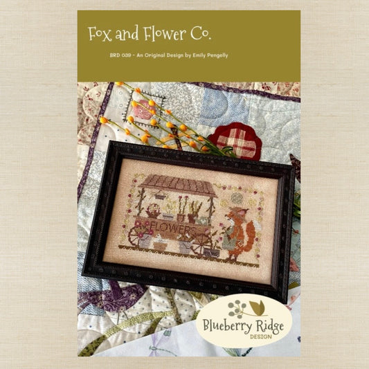 Blueberry Ridge Design - Fox and Flower Co - Cross Stitch Chart IH and/or Roxy Floss Co Threads