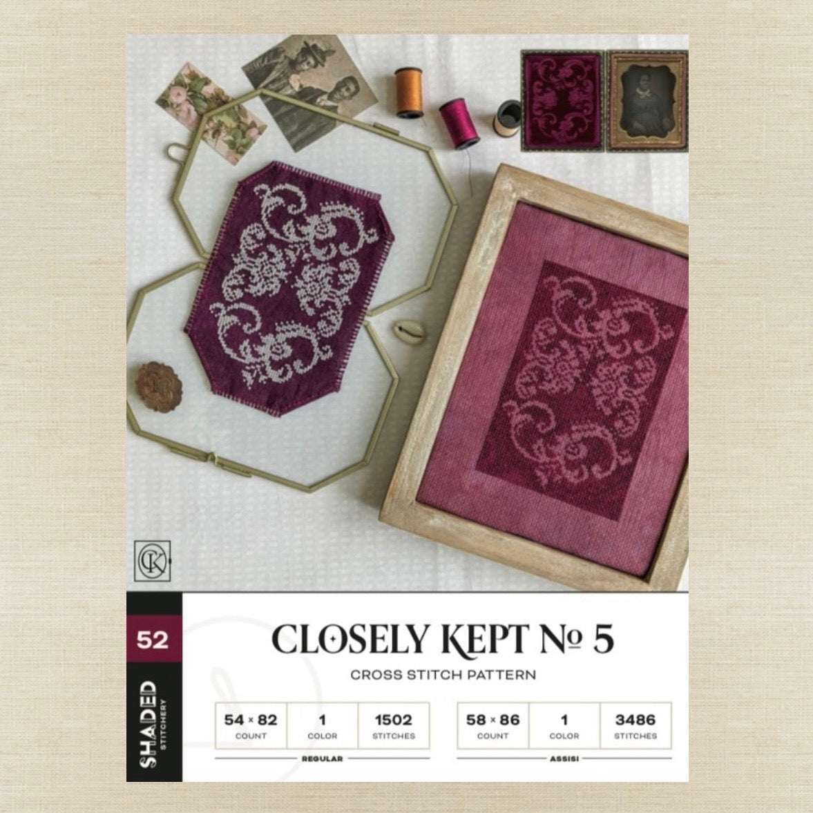 Shaded Stitchery - Closely Kept No. 5 - Booklet Chart IH