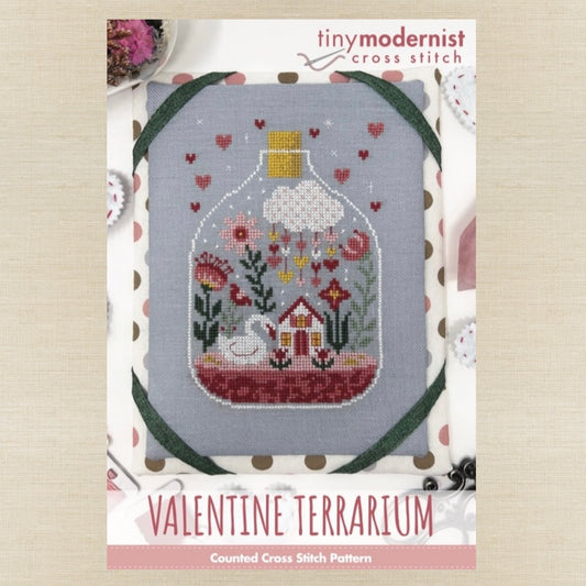 Tiny Modernist - Valentine Terrarium - Chart IH and/or Roxy Floss Conversion