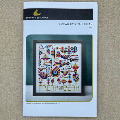 Boomerang Stitches - Freak for the Beak - Cross Stitch Chart and/or Roxy Floss Co Threads