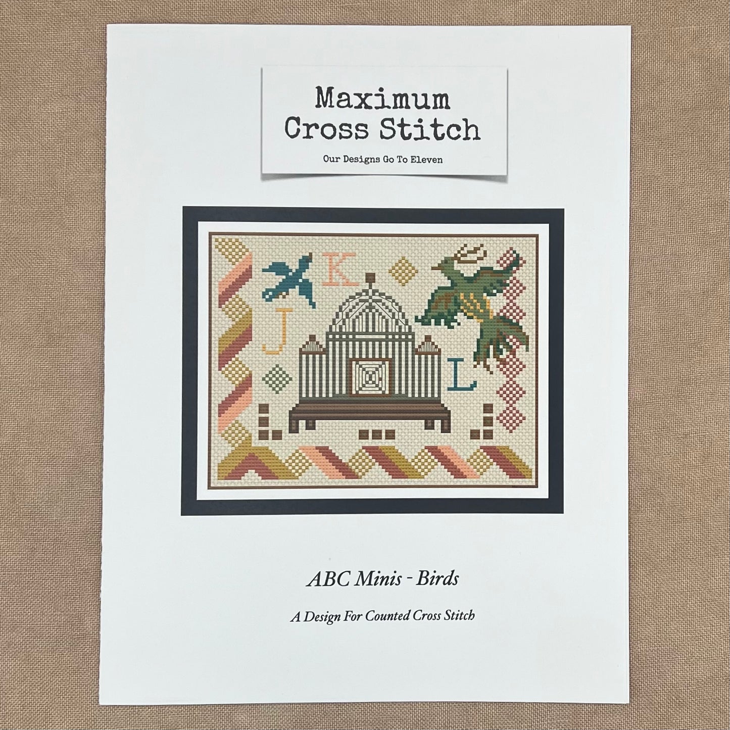 Maximum Cross Stitch - ABC Minis: Birds - Booklet Chart IH and/or Roxy Floss