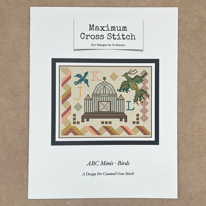 Maximum Cross Stitch - ABC Minis: Birds - Booklet Chart IH and/or Roxy Floss