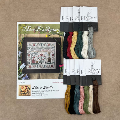 Lila's Studio - Miss B's Apiary - Booklet Chart and/or Roxy Floss Conversion