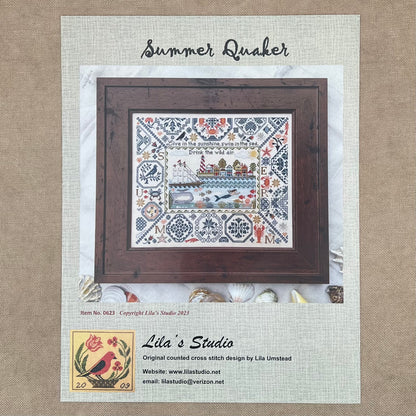 Lila's Studio - Summer Quaker - Booklet Chart and/or Roxy Floss Conversion
