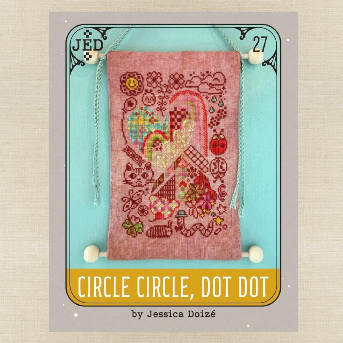 JEDxStitch - Circle Circle, Dot Dot - Booklet Chart IH and/or Roxy Floss Co Floss