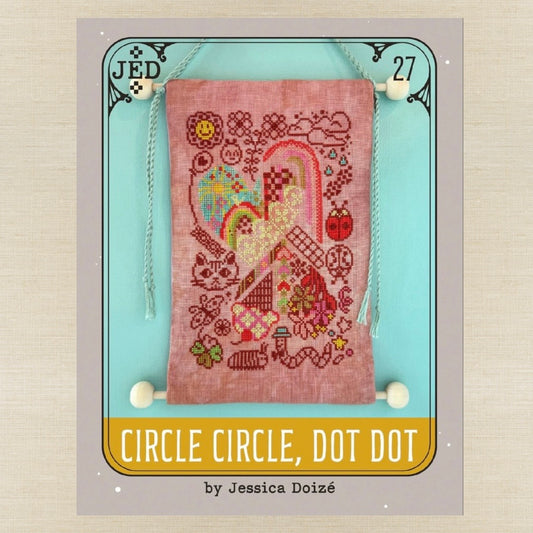 JEDxStitch - Circle Circle, Dot Dot - Booklet Chart IH and/or Roxy Floss Co Floss