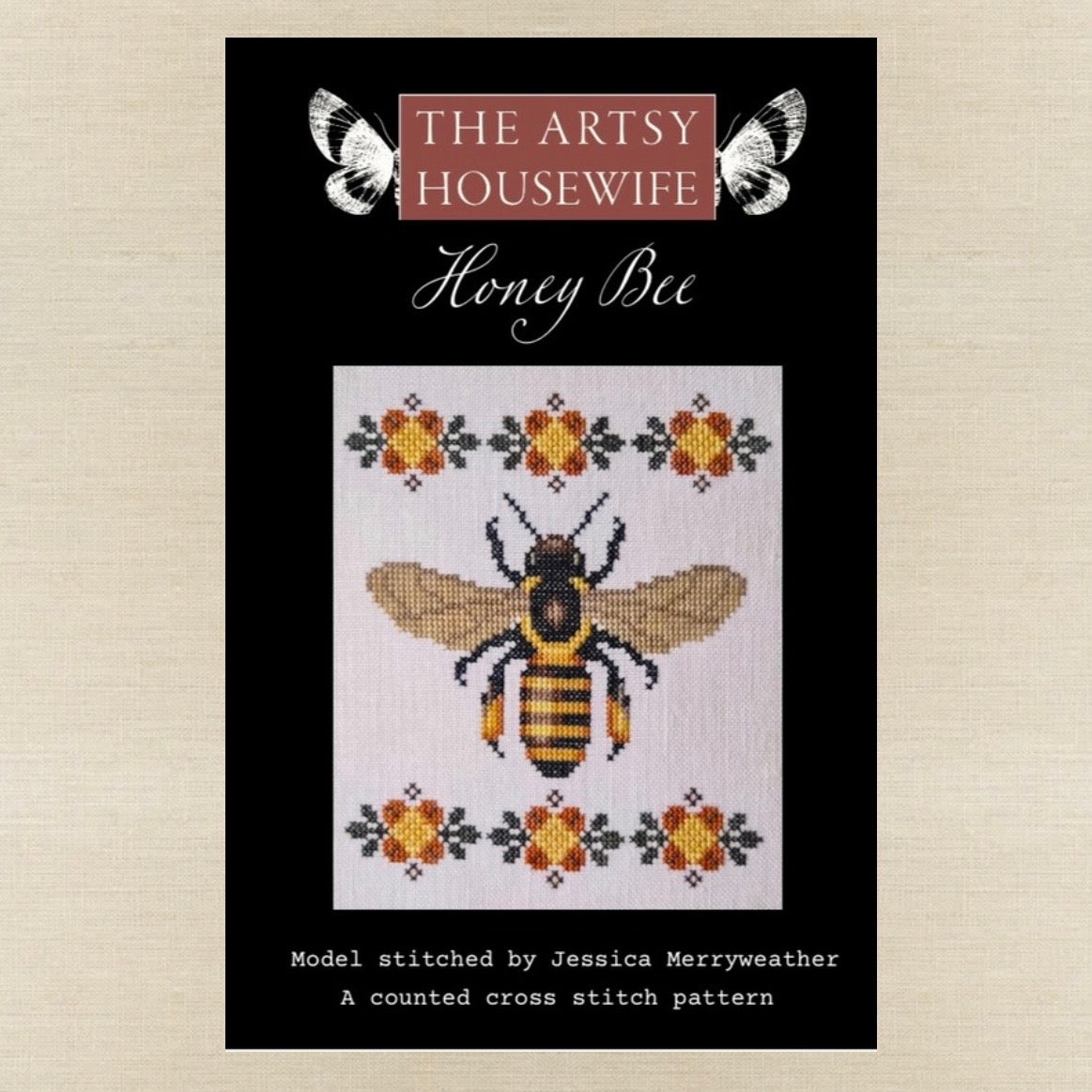 The Artsy Housewife - Honey Bee - Chart IH and/or Roxy Floss Conversion