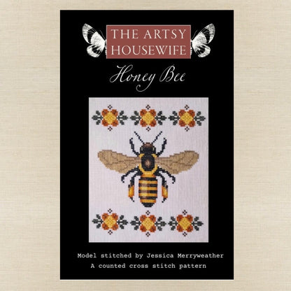 The Artsy Housewife - Honey Bee - Chart IH and/or Roxy Floss Conversion