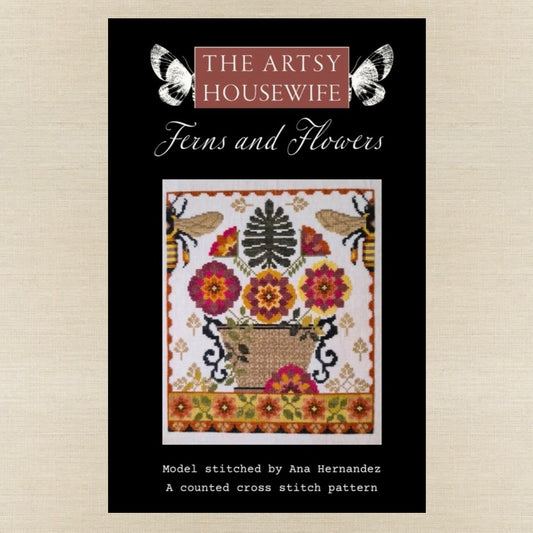 The Artsy Housewife - Ferns and Flowers - Chart IH and/or Roxy Floss Conversion