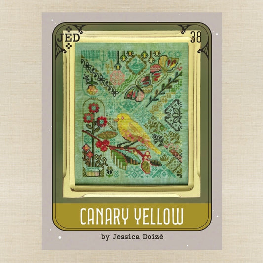 JEDxStitch - Canary Yellow - Booklet Chart IH and/or Roxy Floss Co Floss