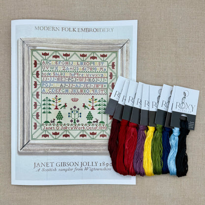 Modern Folk Embroidery - Janet Gibson Jolly 1890 - Booklet Chart