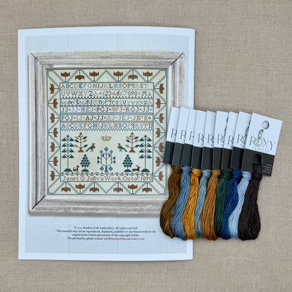 Modern Folk Embroidery - Janet Gibson Jolly 1890 - Booklet Chart