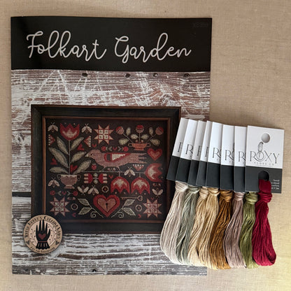 Teresa Kogut - Folkart Garden - Booklet Chart and/or Roxy Floss Conversion