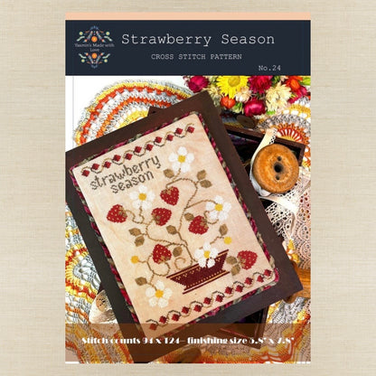 Yasmin's Made with Love - Strawberry Season - Chart IH and/or Roxy Floss Conversion
