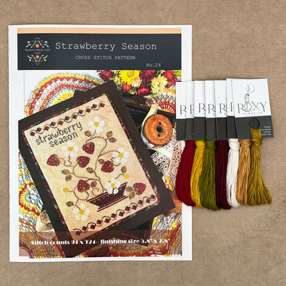 Yasmin's Made with Love - Strawberry Season - Chart IH and/or Roxy Floss Conversion