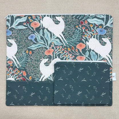 Garden Gallop  - Project Bag with Coordinating Notions Pouch