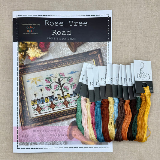 Yasmin's Made with Love - Rose Tree Road - Chart and/or Roxy Floss Conversion