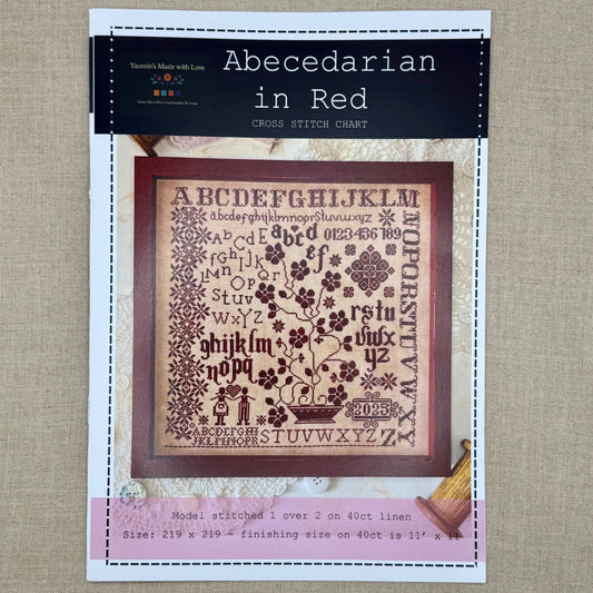 Yasmin's Made with Love - Abecedarian in Red - Booklet Chart