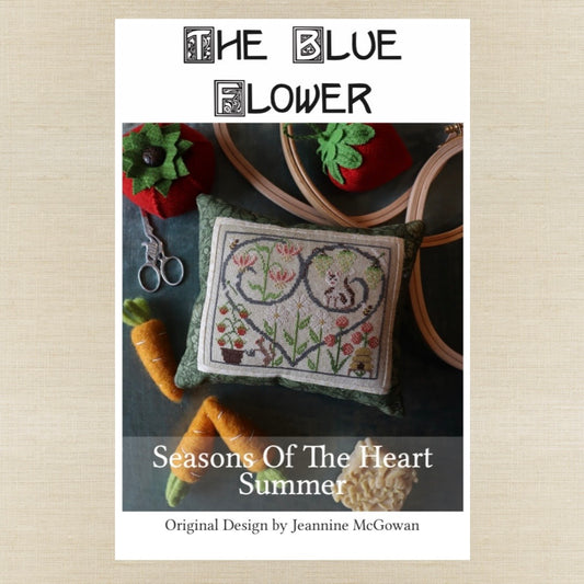 The Blue Flower - Seasons of the Heart: Summer - Booklet Chart IH and/or Roxy Floss Conversion