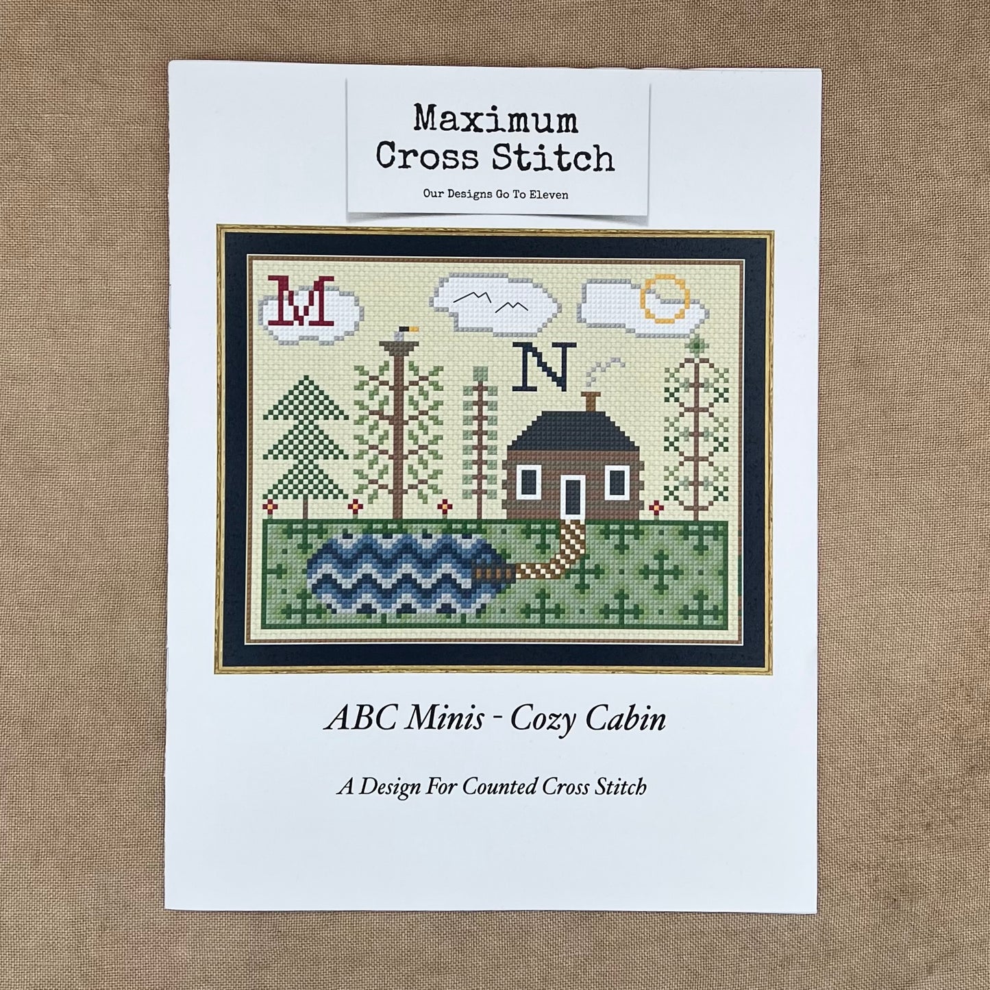Maximum Cross Stitch - ABC Minis: Cozy Cabin - Booklet Chart IH and/or Roxy Floss