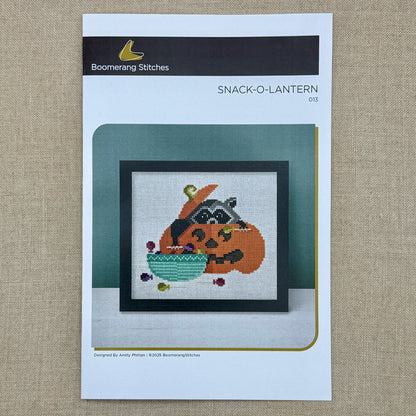 Boomerang Stitches - Snack-O-Lantern - Cross Stitch Chart and/or Roxy Floss Co Threads