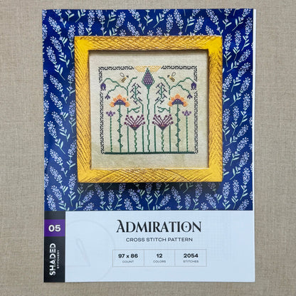 Shaded Stitchery - Admiration - Booklet Chart and/or Roxy Floss
