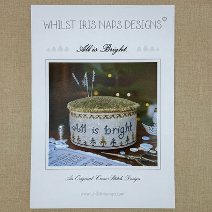 Whilst Iris Naps  - All is Bright - Booklet Chart and/or Roxy Floss Conversion