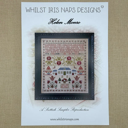 Whilst Iris Naps  - Helen Monro - Booklet Chart and/or Roxy Floss Conversion
