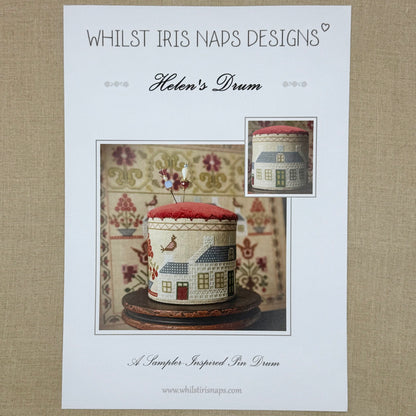 Whilst Iris Naps  - Helen's Drum - Booklet Chart and/or Roxy Floss Conversion