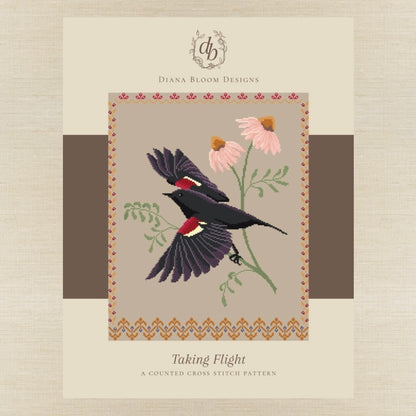 Diana Bloom Designs - Taking Flight - Chart IH and/or Roxy Floss