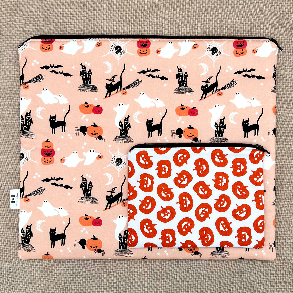 Happy Haunts - Medium Flat Project Bag Set and/or Coordinating Limited Edition Roxy Floss