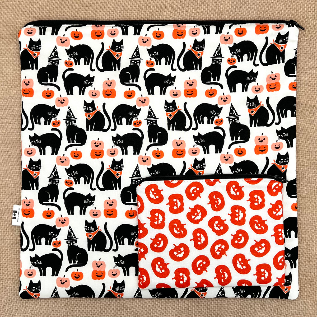 Feline Familiar - Large Flat Project Bag Set and/or Coordinating Limited Edition Roxy Floss
