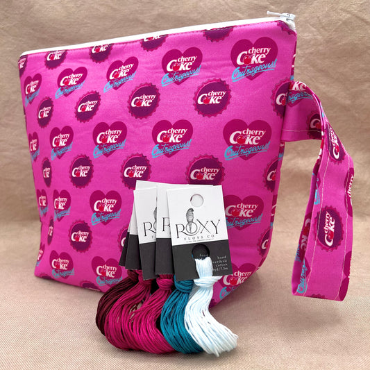 Cherry Coke - Project Kit with Floss and Medium Wedgetote